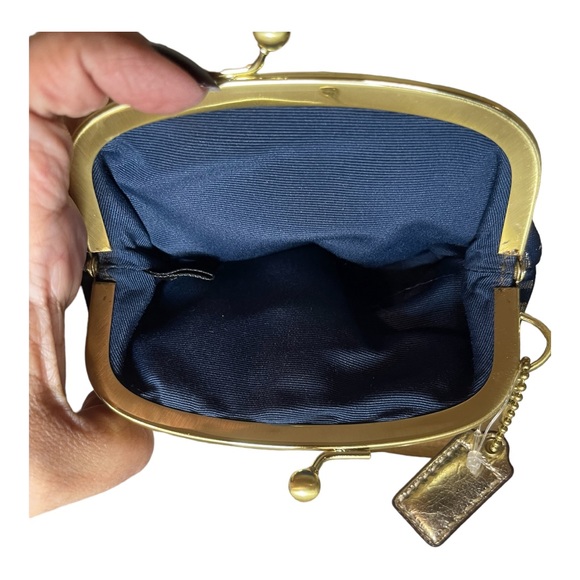 Coach Coin Purse New York Script Shimmer - Picture 4 of 5